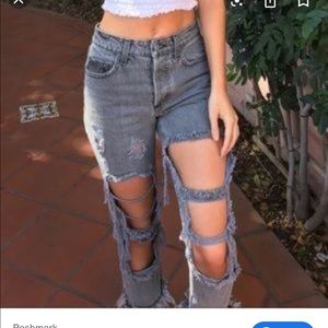 New! LF/Carmar Daya Destroyed Jeans